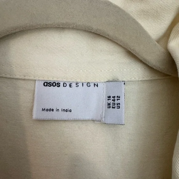 ASOS Cream Jumpsuit Sz 12 - Picture 5 of 5